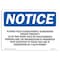 Signmission Safety Sign, OSHA Notice, 7" Height, Playing Field Closed Nightly & Weekends Sign, Landscape OS-NS-D-710-L-17326 - alternate 1